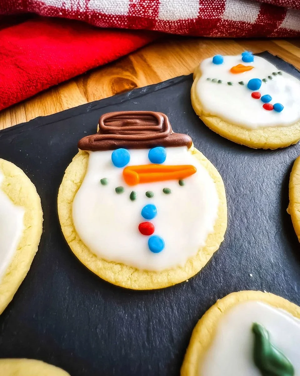 Melted Snowman Sugar Cookies 60 Melted Snowman Sugar Cookies