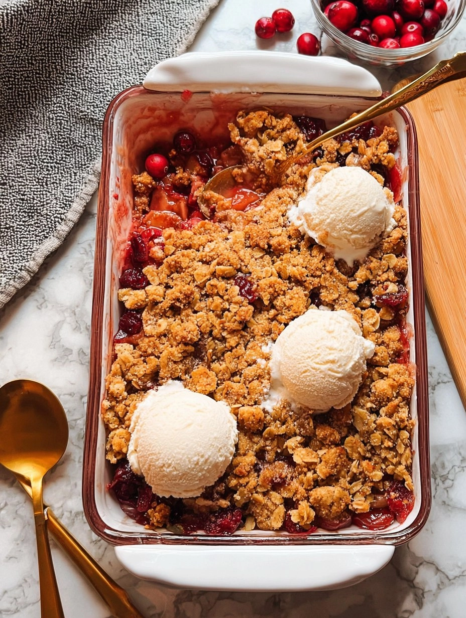 Apple Cranberry Crisp