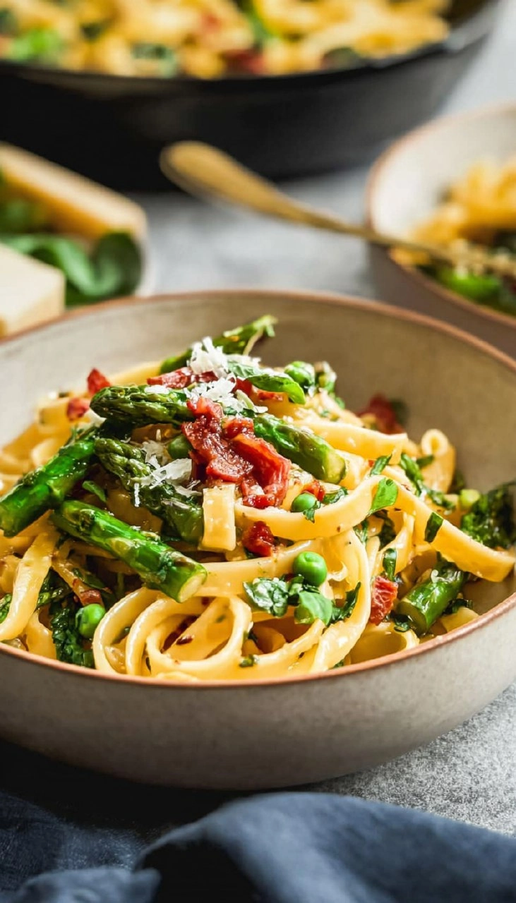 Asparagus and Prosciutto Pasta 73 Asparagus and Prosciutto Pasta