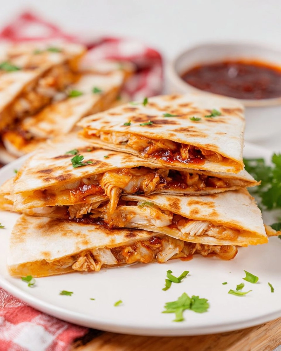 Cheesy Barbecue Chicken Quesadillas