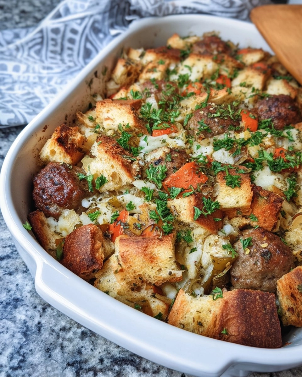 Ciabatta Meatball Stuffing