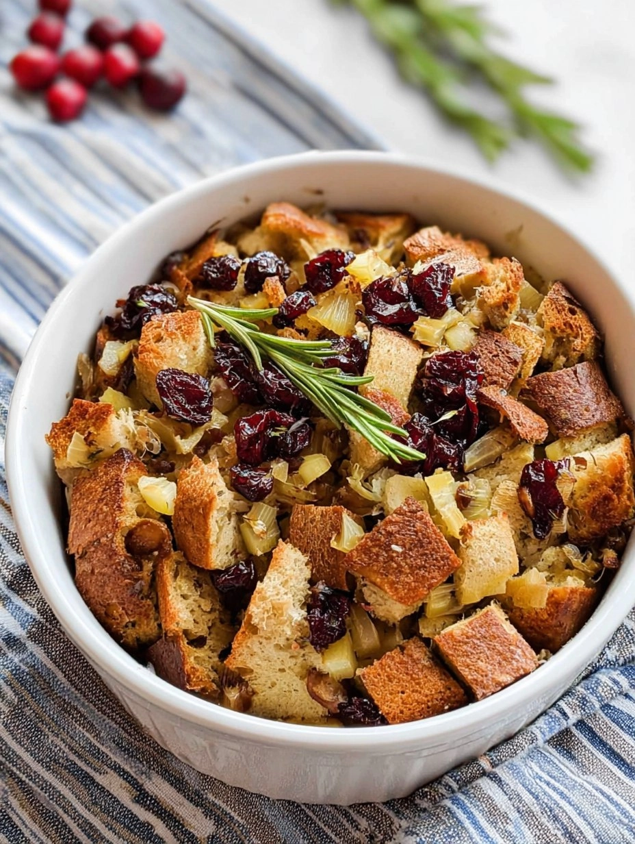 Cranberry Apple Walnut Stuffing