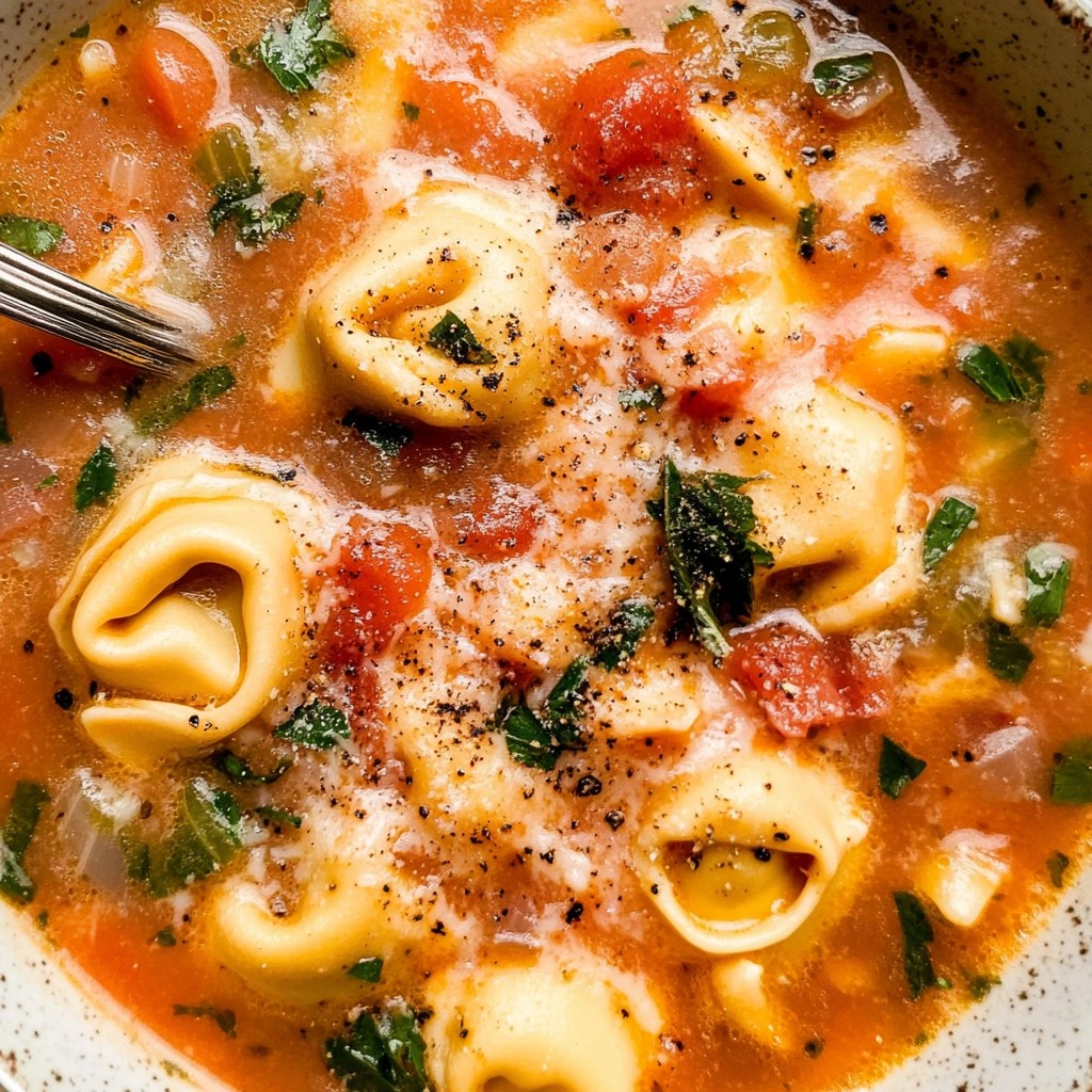 Creamy Tortellini Minestrone Soup