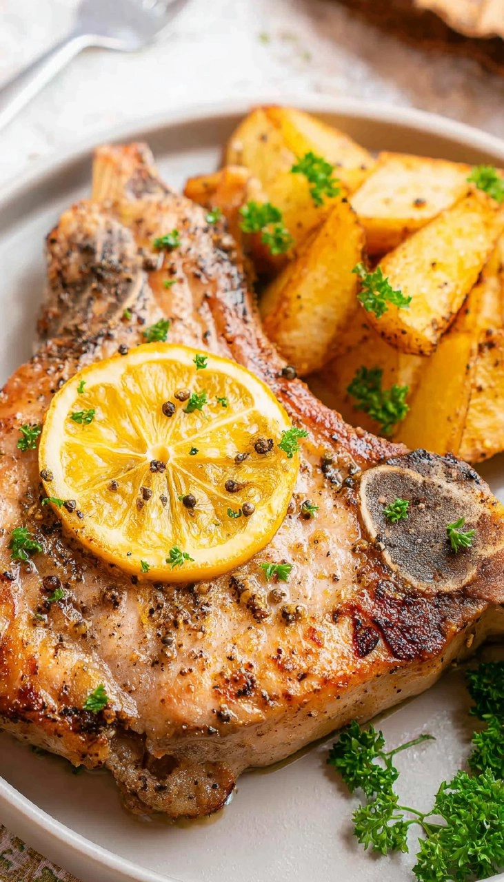 Lemon Pepper Pork Chops