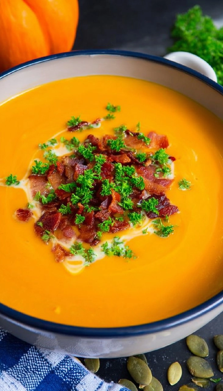 Pumpkin Soup with Bacon 99 Pumpkin Soup with Bacon