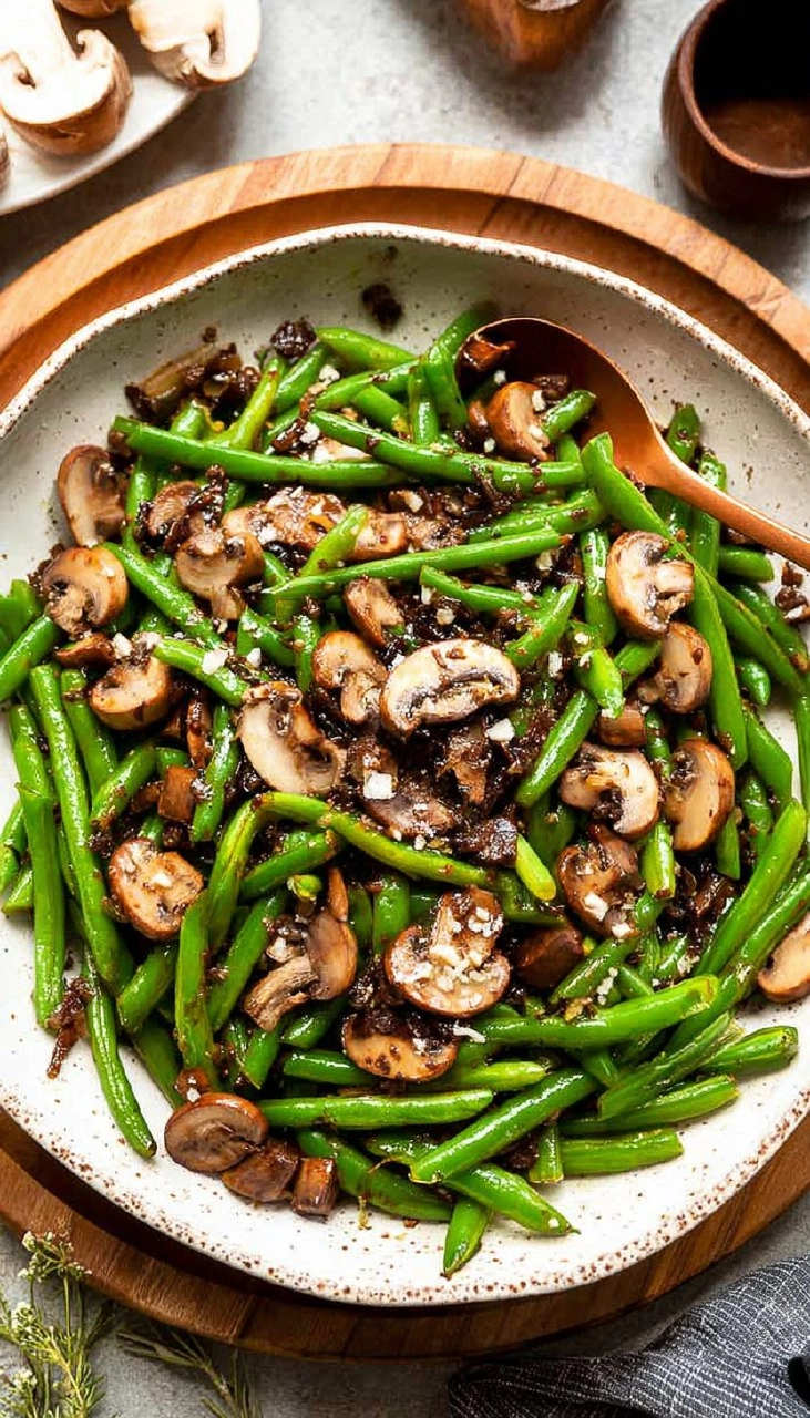 Sautéed Green Beans and Mushrooms 71 Sautéed Green Beans and Mushrooms