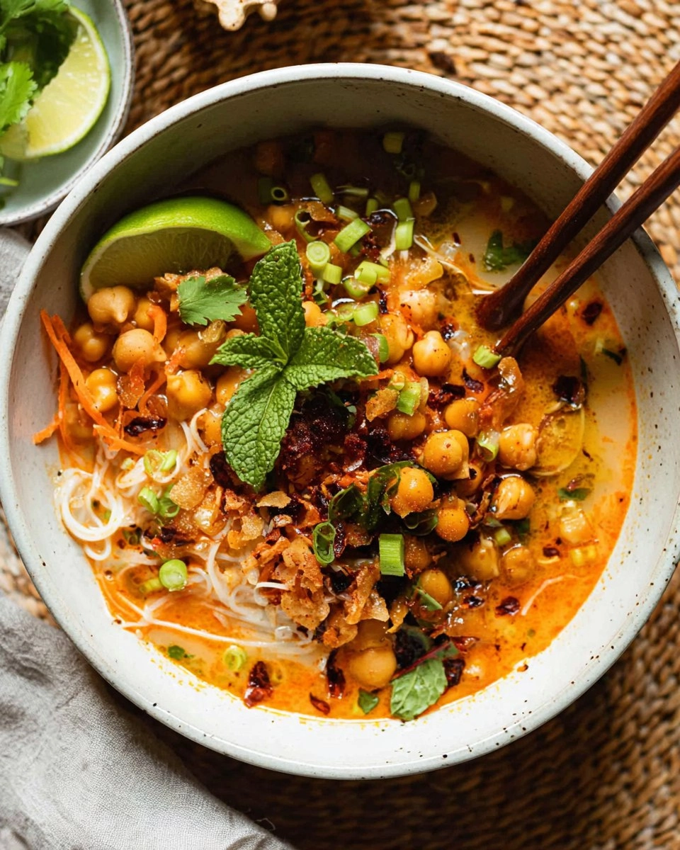 Thai Coconut Soup with Chickpeas