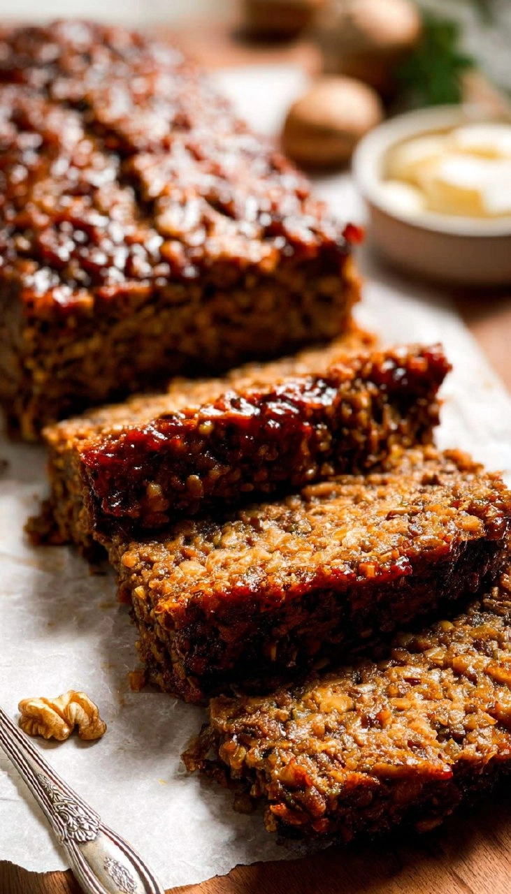Vegetarian Meatloaf (Lentil Walnut Meatloaf)