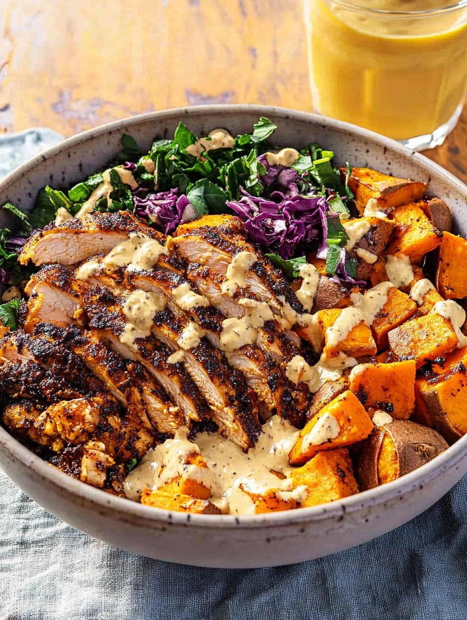 Blackened Chicken And Sweet Potato Bowl