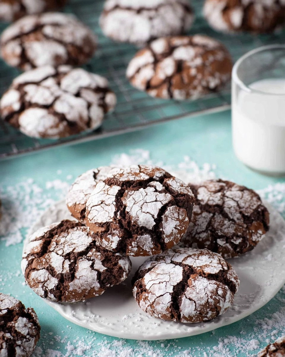 Brownie Crinkle Cookies