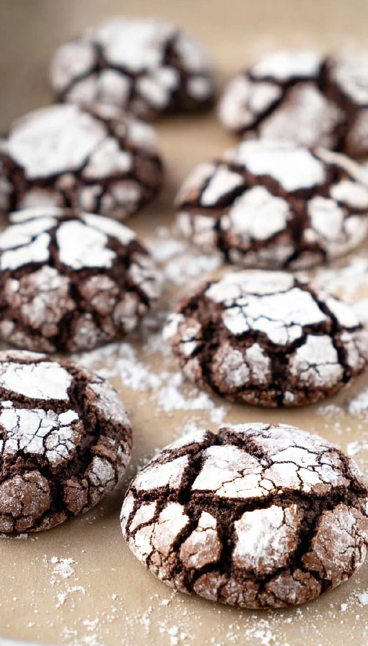 Brownie Crinkle Cookies