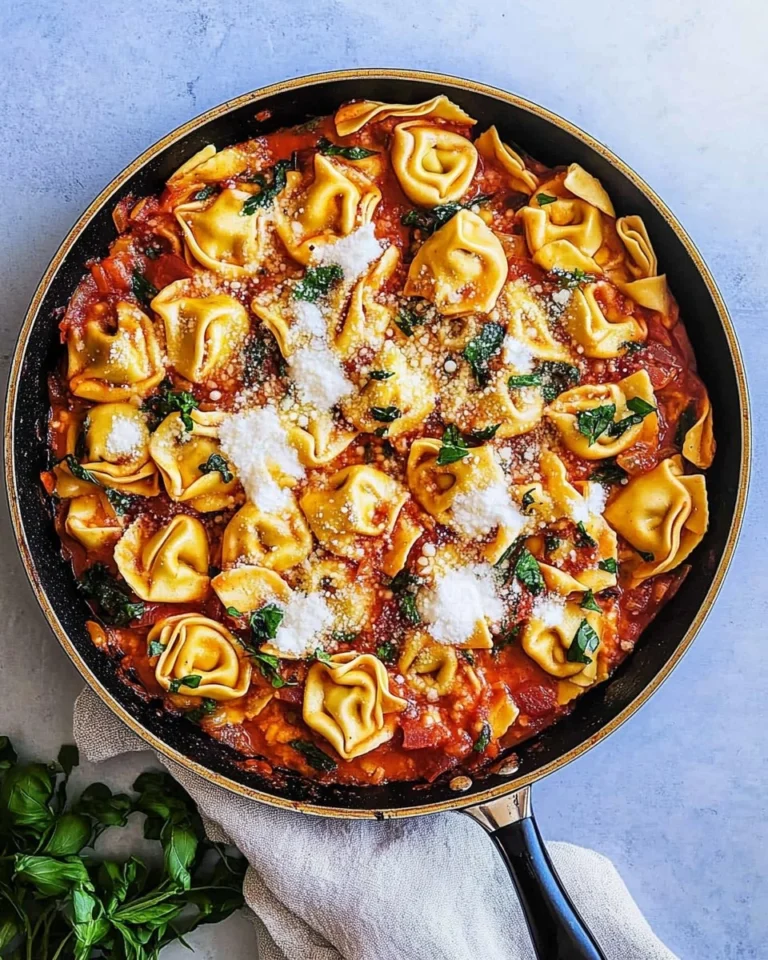 Cheese-Tortellini-Skillet-Recipe