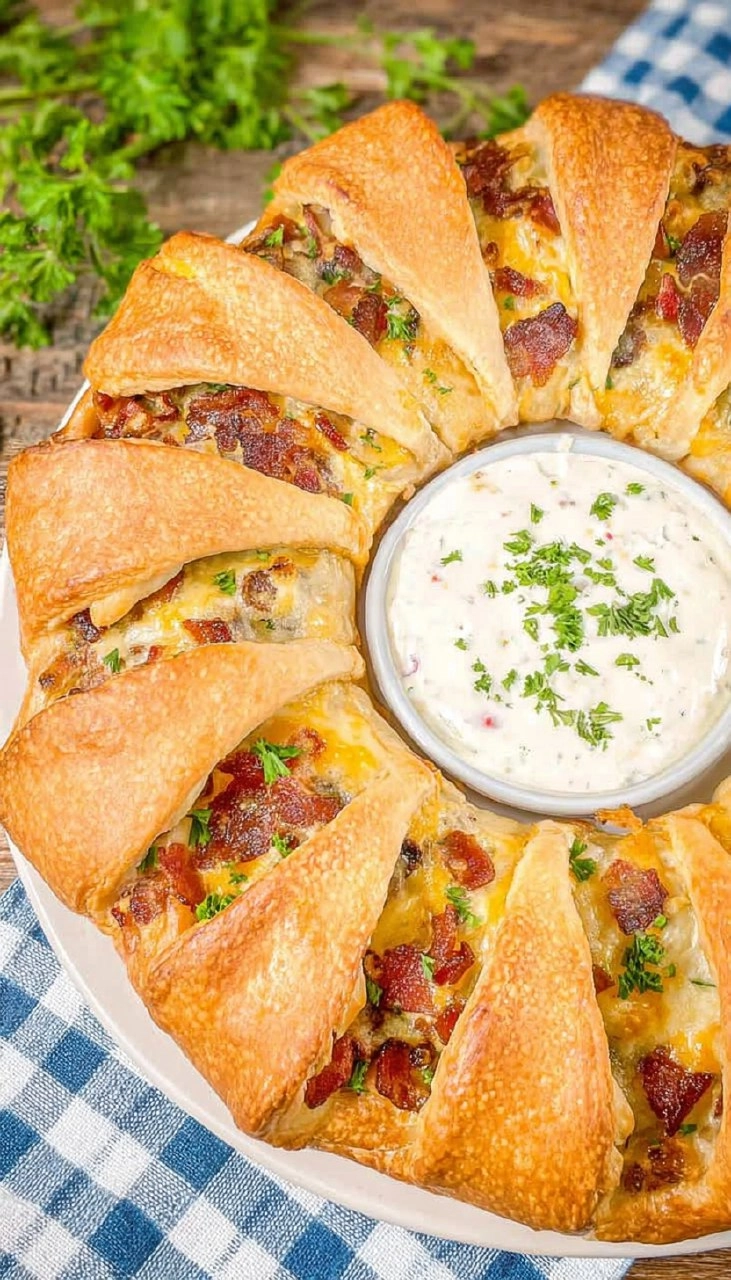 Chicken Bacon Ranch Crescent Ring