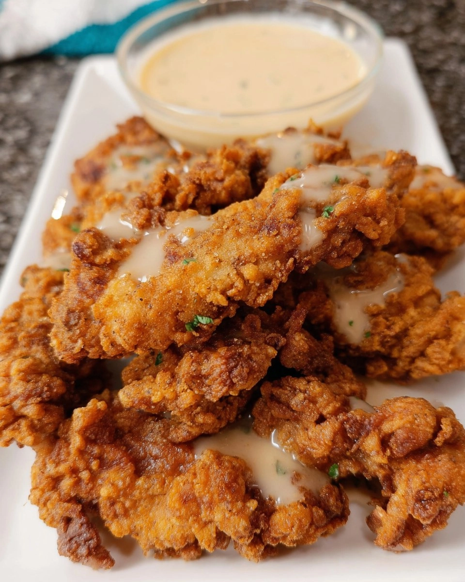 Chicken Fried Steak Fingers With Gravy