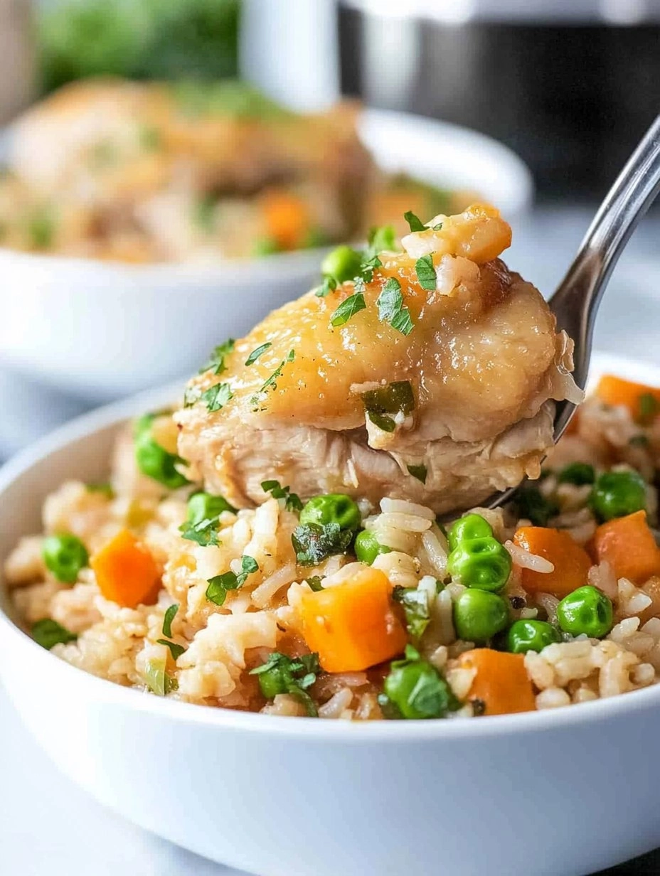 Instant Pot Chicken Thighs and Rice
