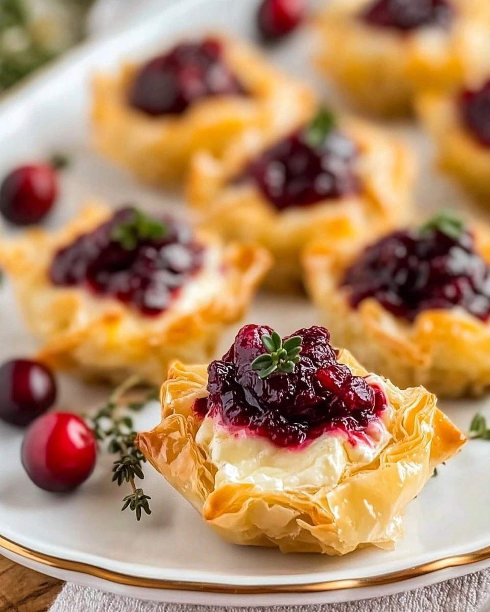 Cranberry Brie Phyllo Bites 48 Cranberry Brie Phyllo Bites