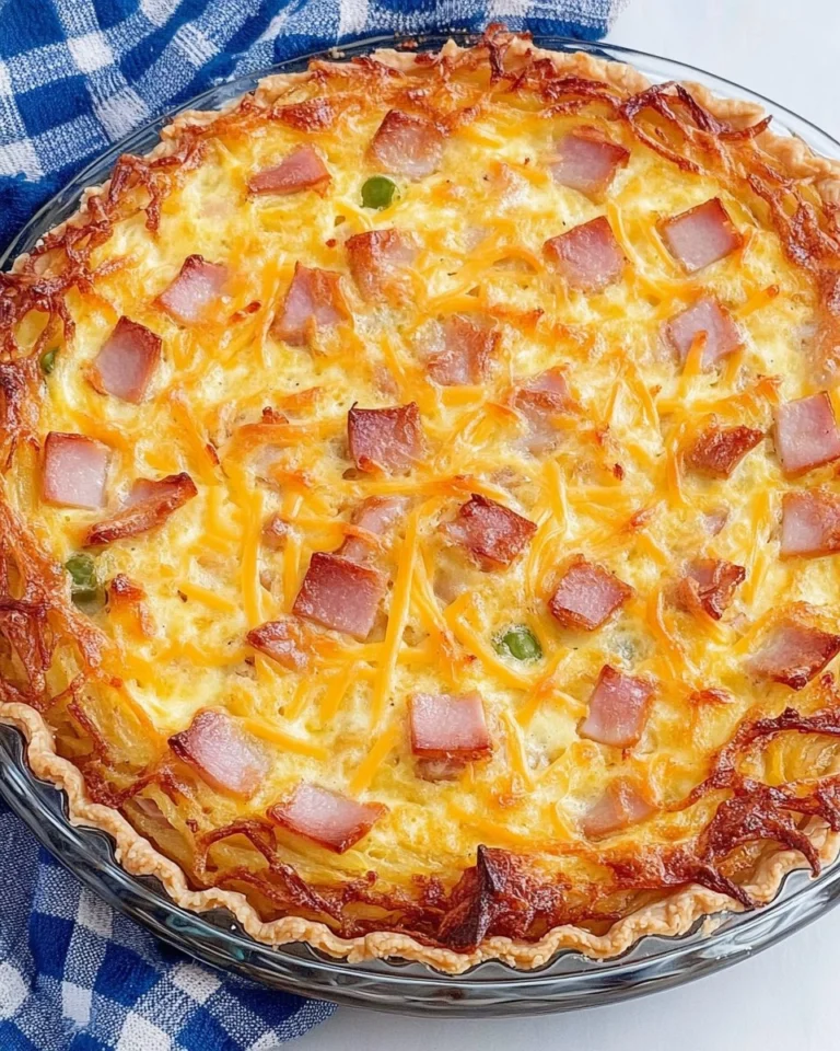 Ham-And-Cheese-Hash-Brown-Quiche-Recipe
