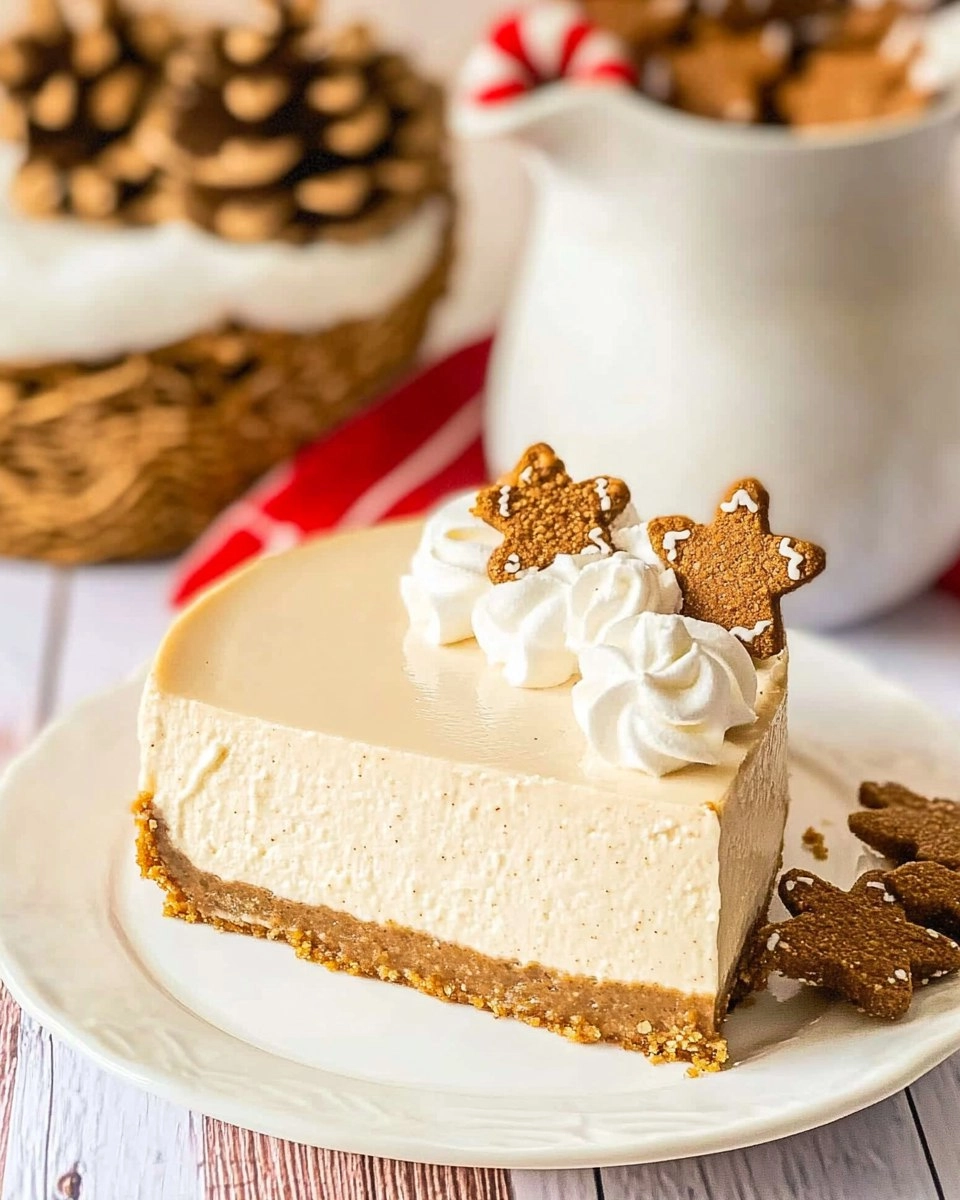 No Bake Gingerbread Cheesecake