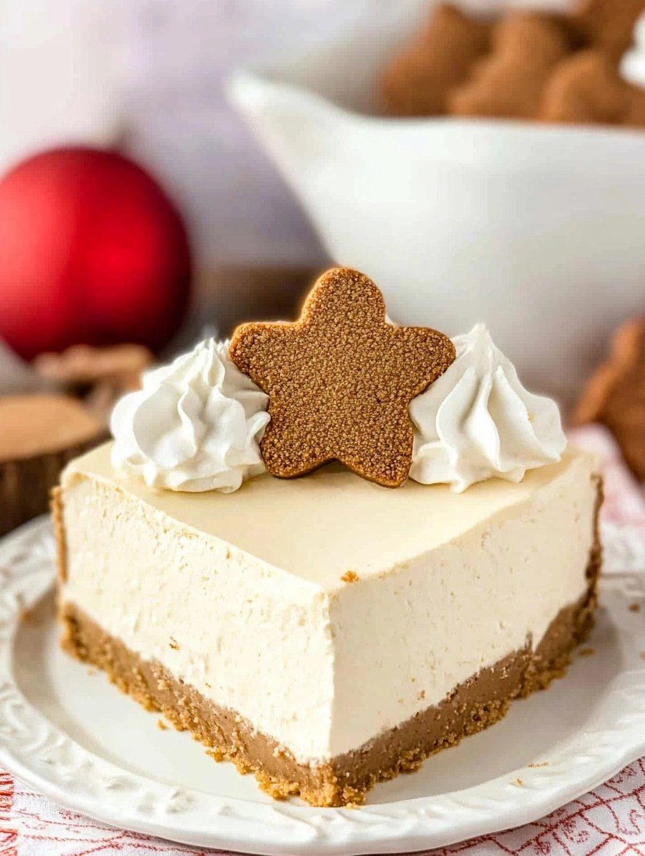 No Bake Gingerbread Cheesecake