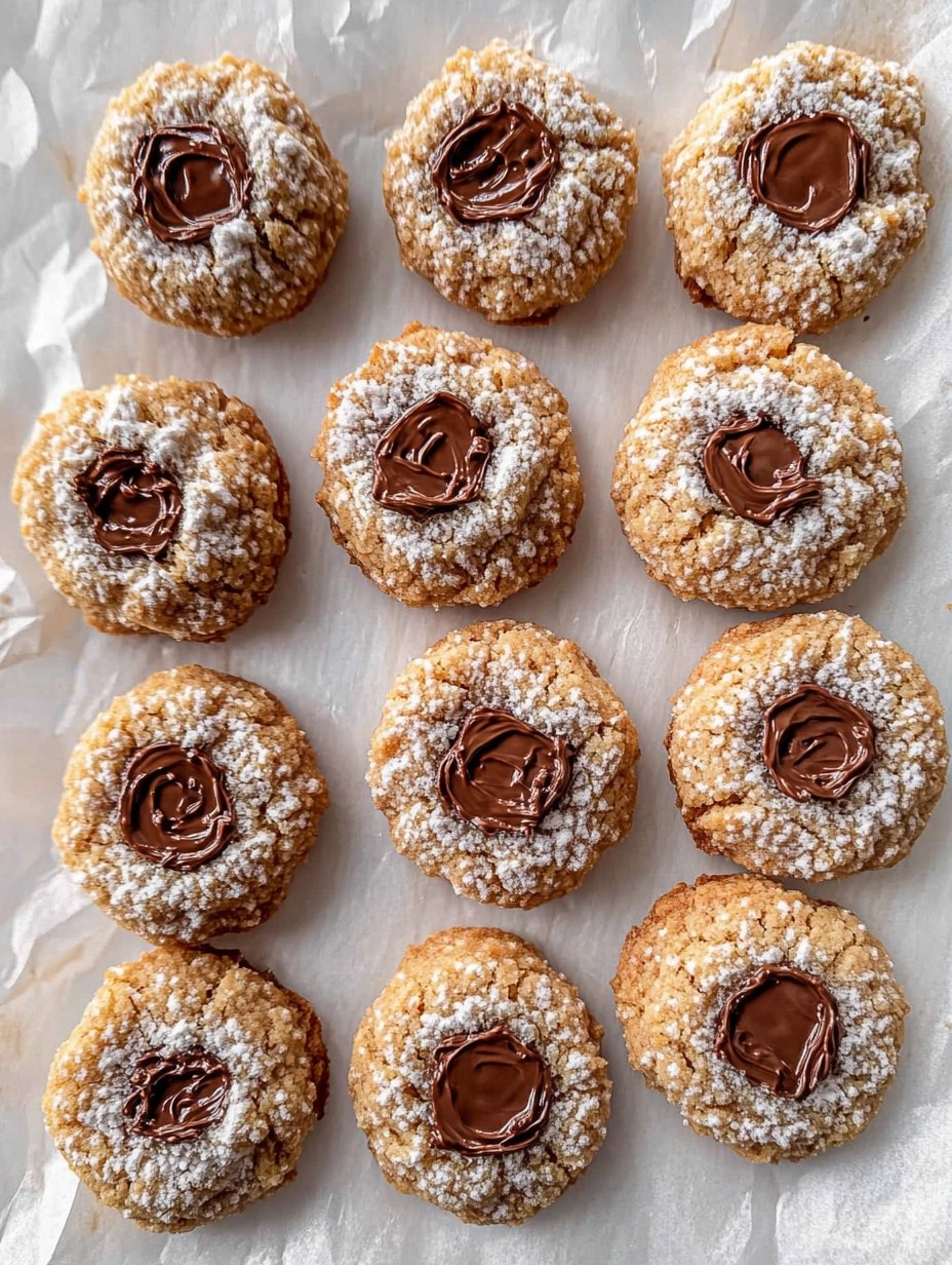 Nutella Thumbprint Cookies