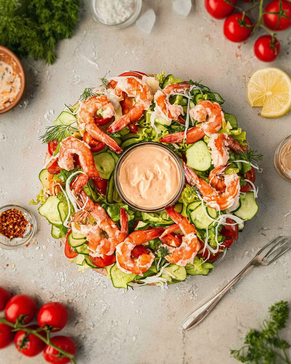 Prawn Cocktail Wreath Salad 60 Prawn Cocktail Wreath Salad