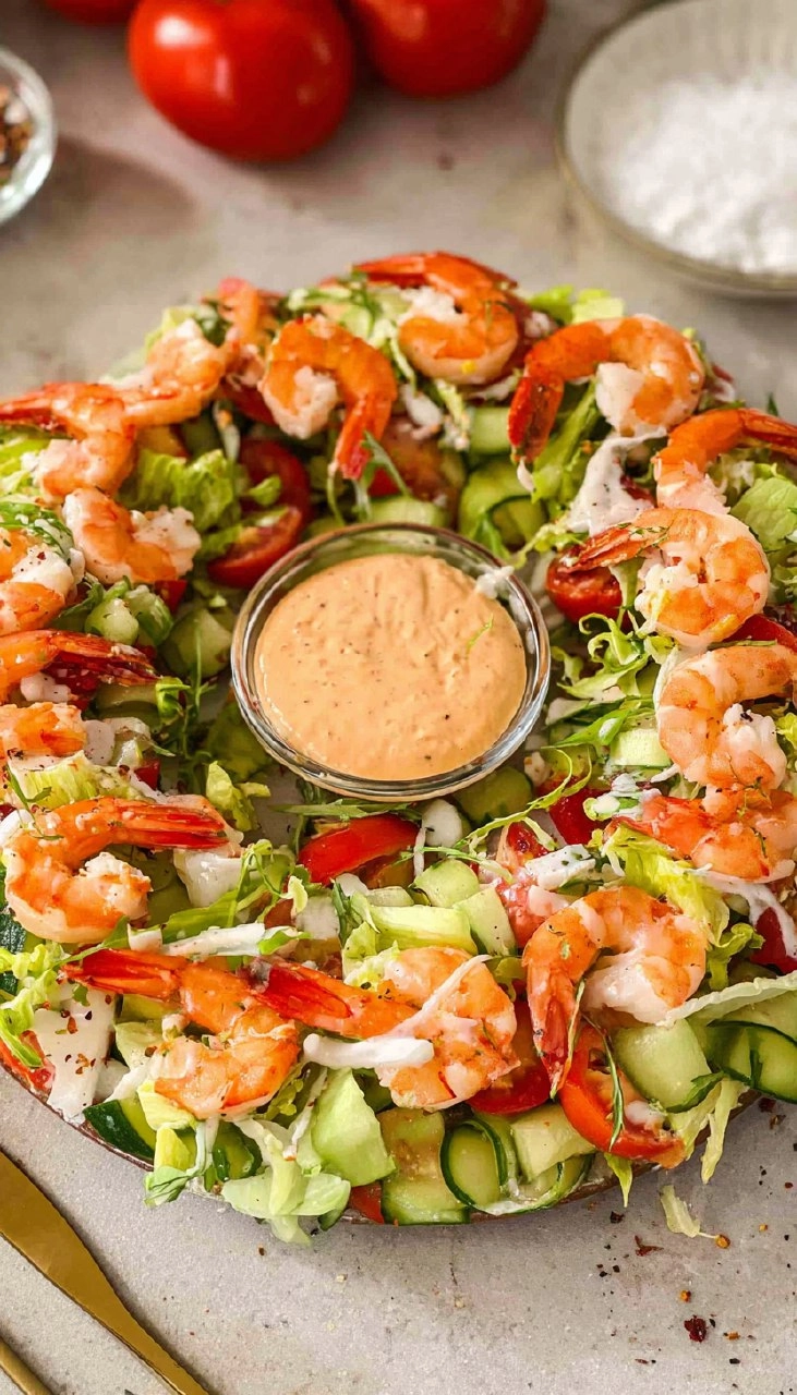Prawn Cocktail Wreath Salad 61 Prawn Cocktail Wreath Salad