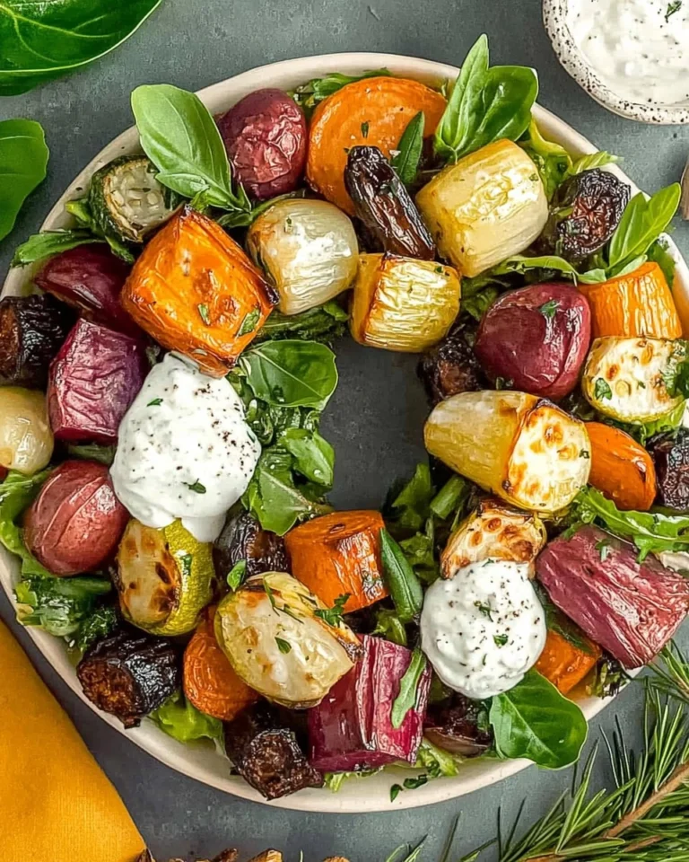 Roasted-Vegetable-Wreath-Salad-Recipe