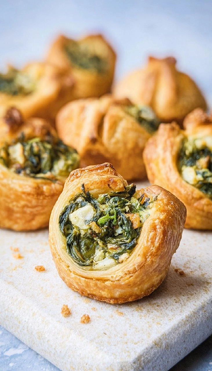 Spinach Puff Pastry Bites 91 Spinach Puff Pastry Bites
