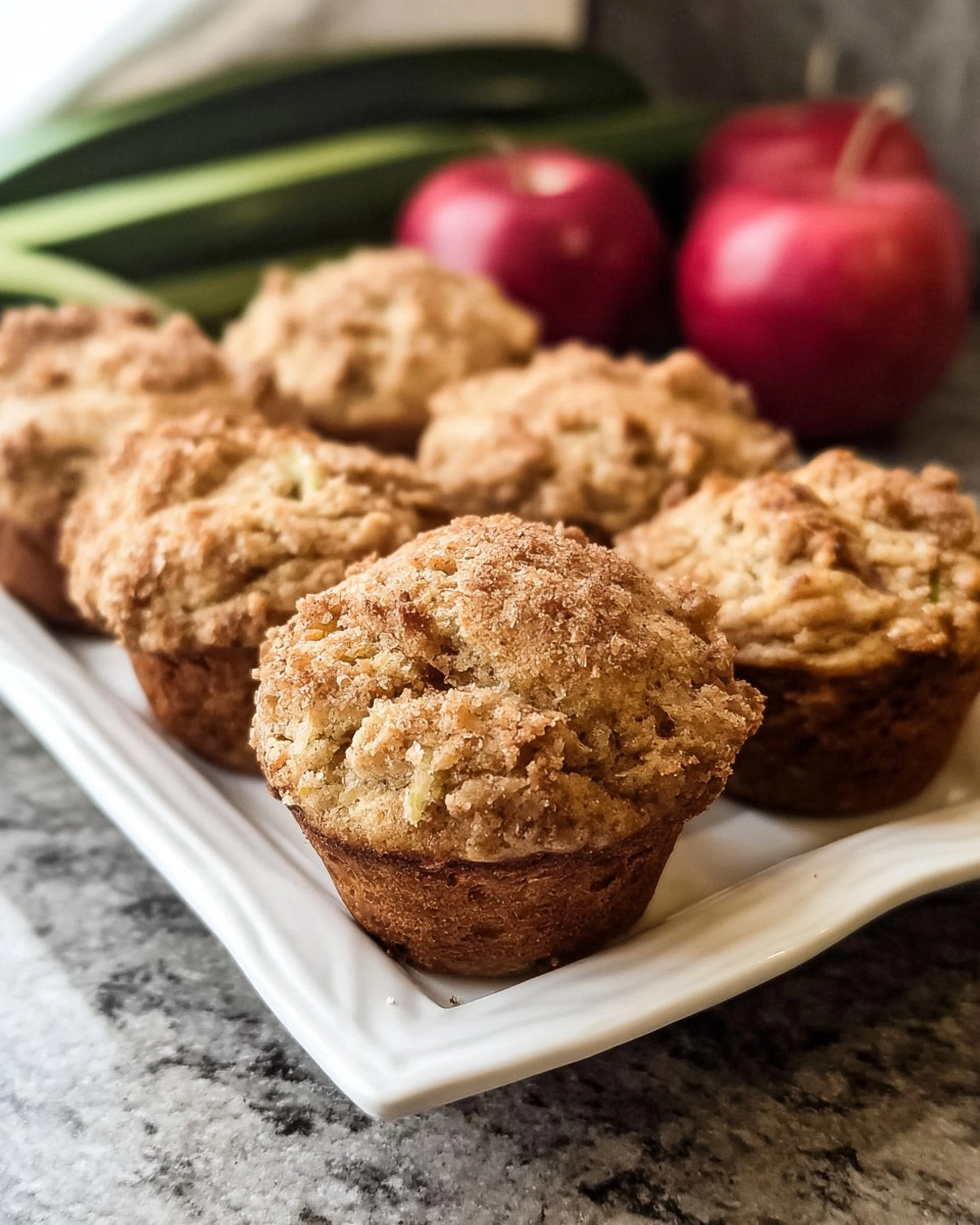 Zucchini Applesauce Muffins