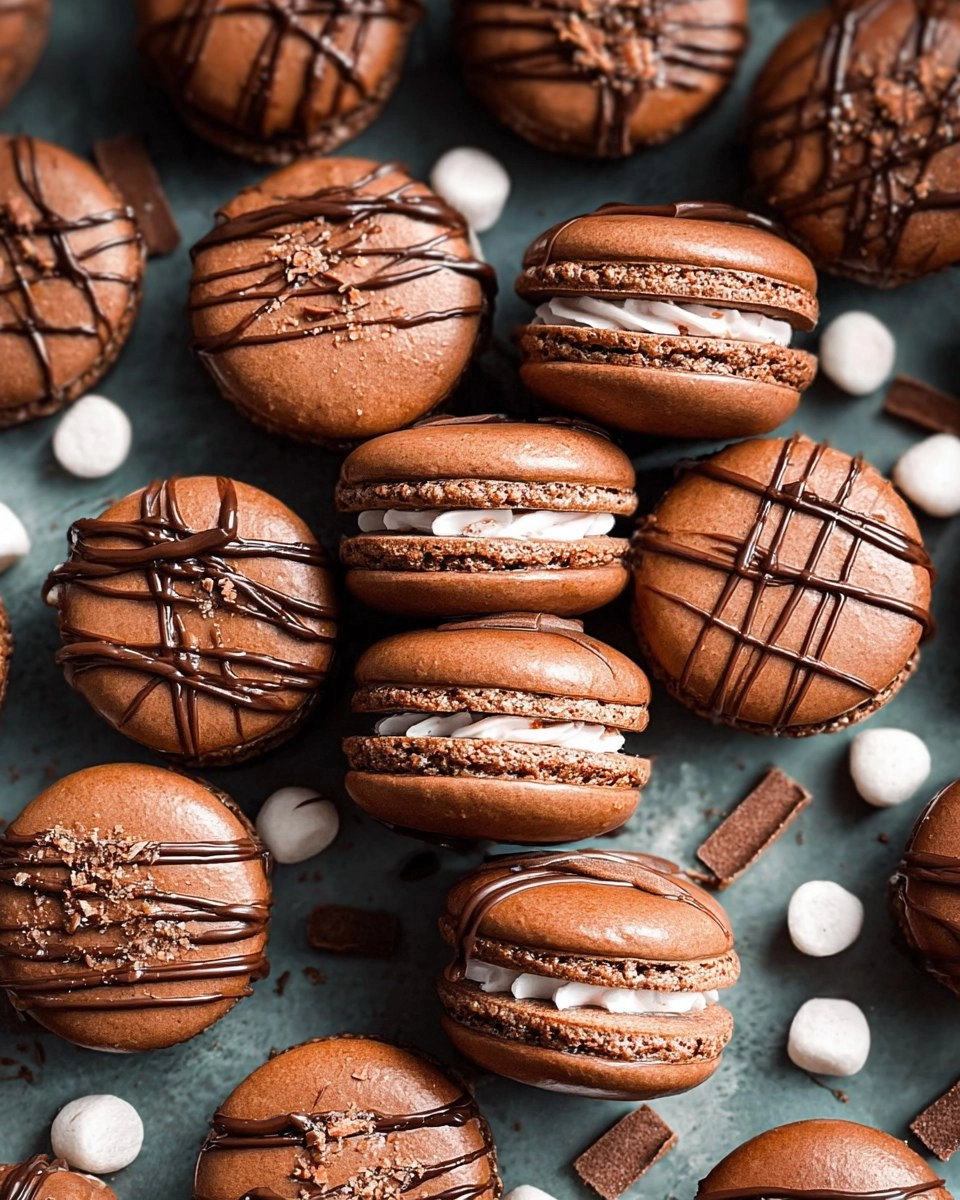 Hot Chocolate Macarons