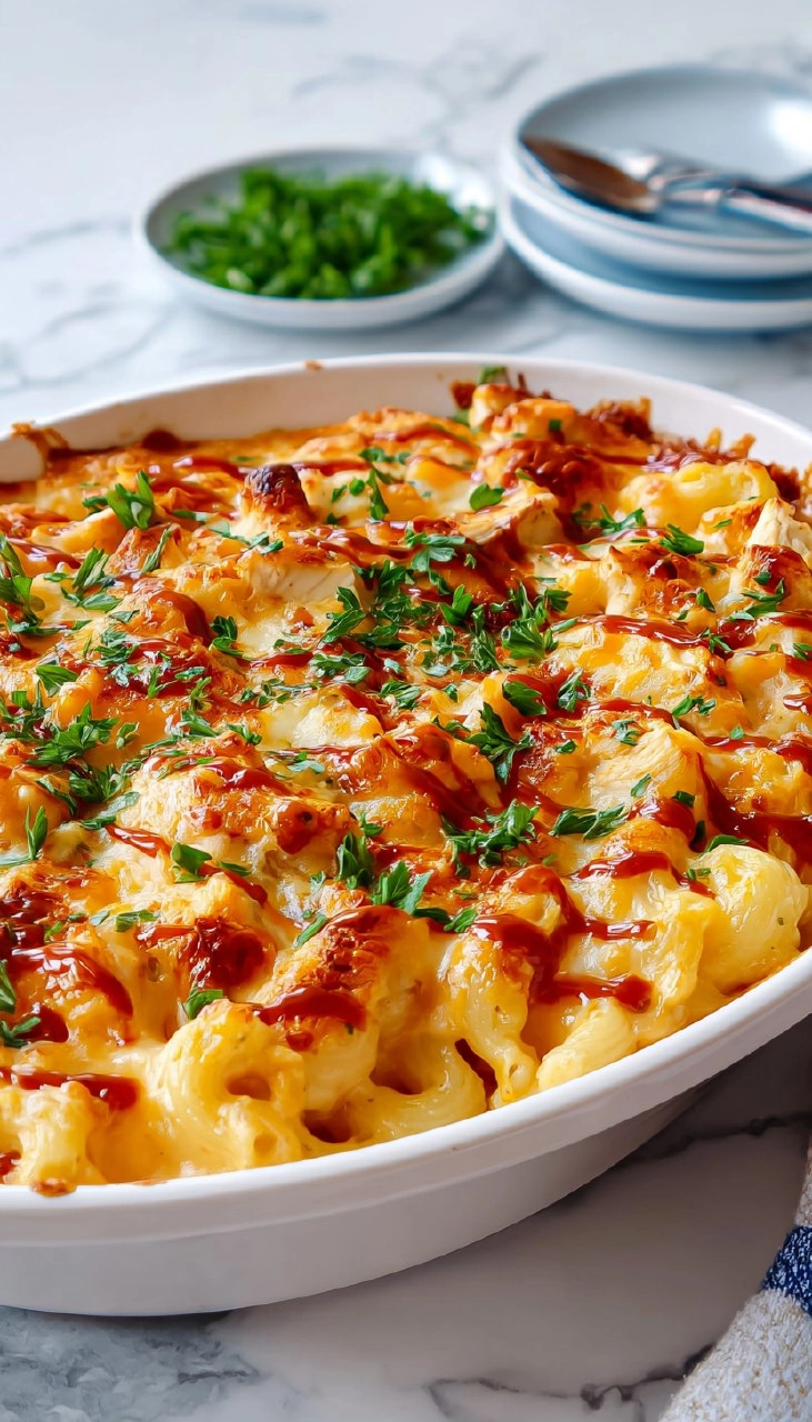 BBQ Chicken Mac and Cheese