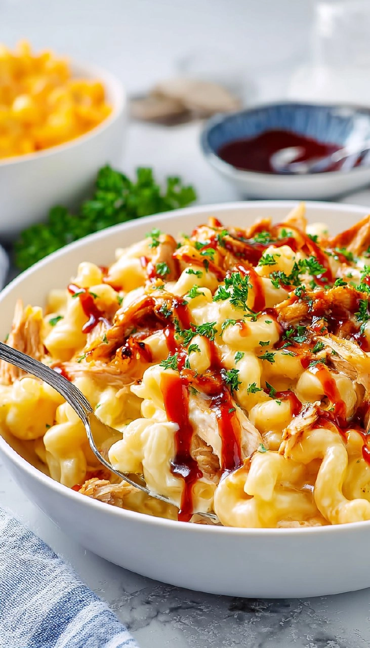 BBQ Chicken Mac and Cheese