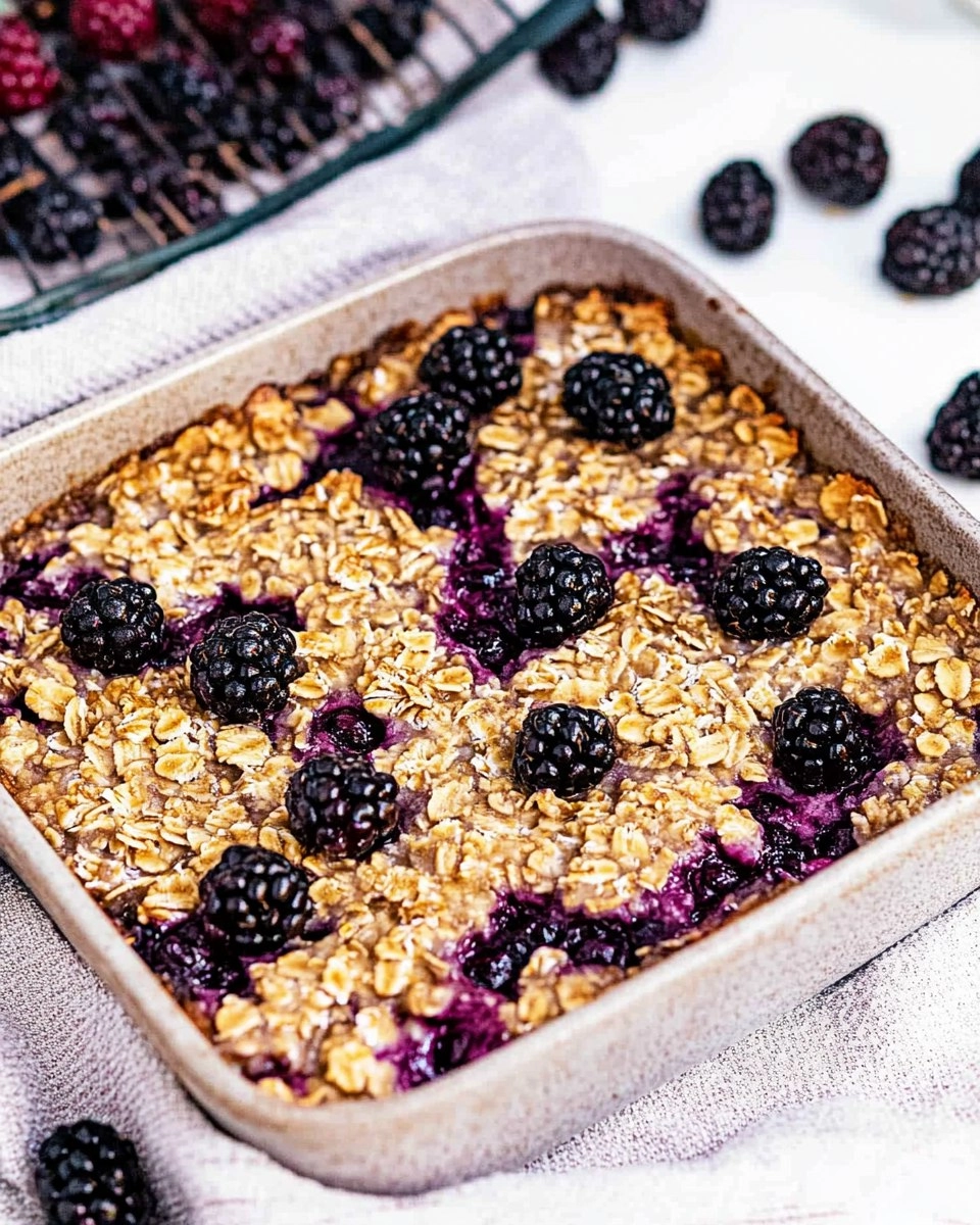 Blackberry Baked Oatmeal