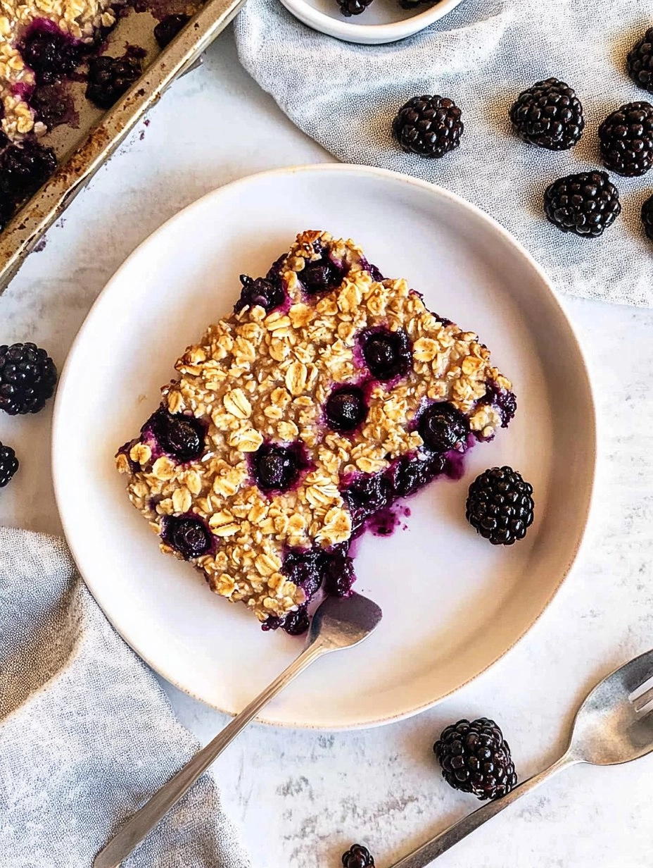 Blackberry Baked Oatmeal