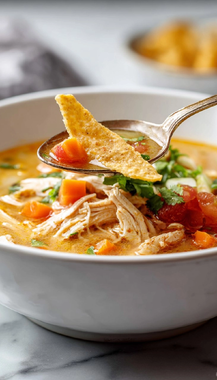 Healthy Chicken Tortilla Soup