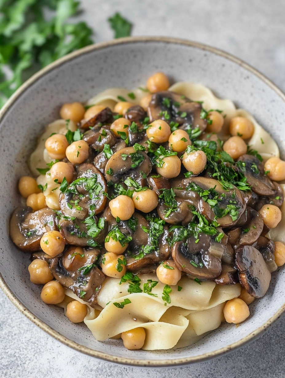 Mushroom Marsala With Chickpeas 69 Mushroom Marsala With Chickpeas