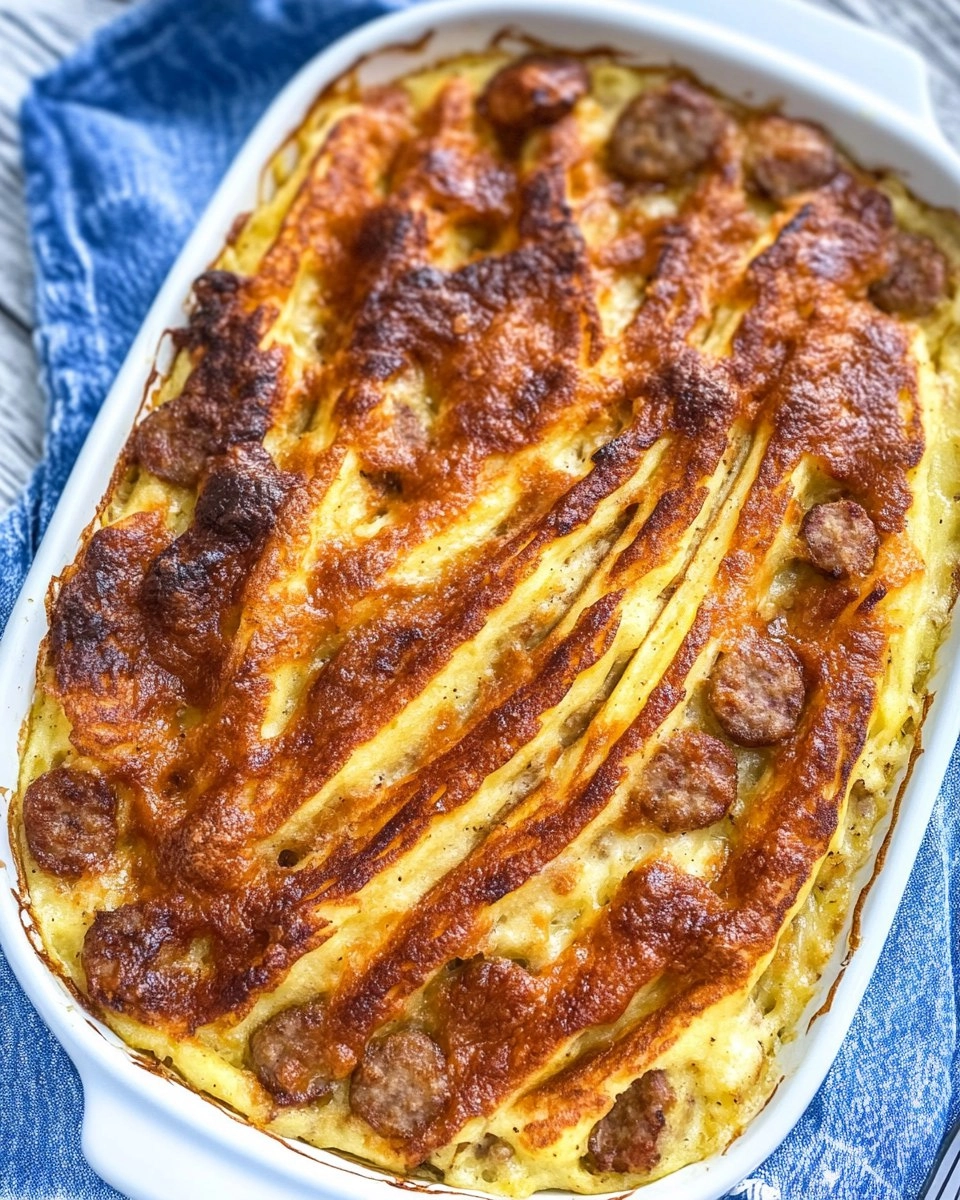Sausage And Pancake Casserole