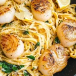 Scallop-Pasta-with-Lemon-Herbs-Recipe