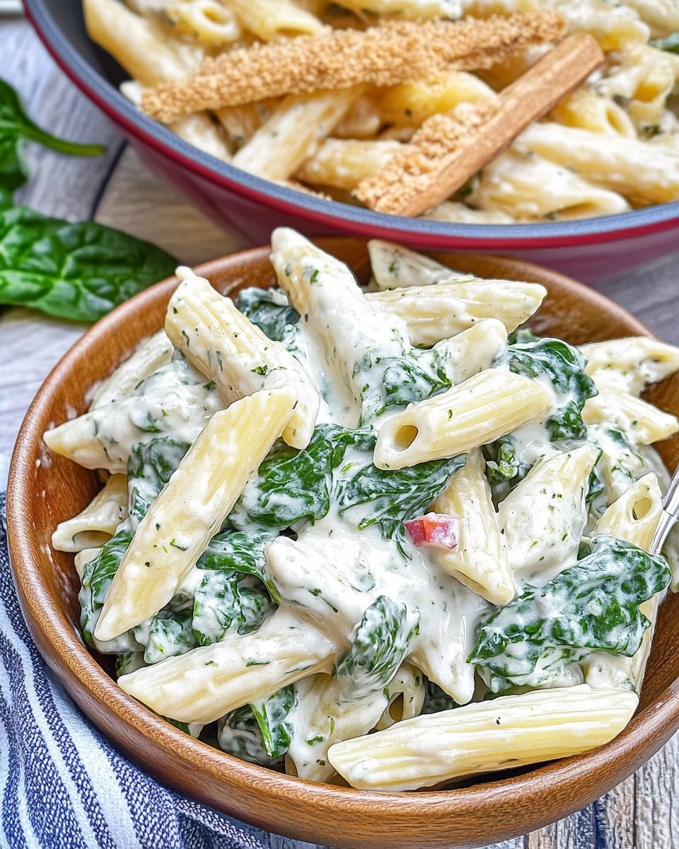Spinach Dip Pasta Salad