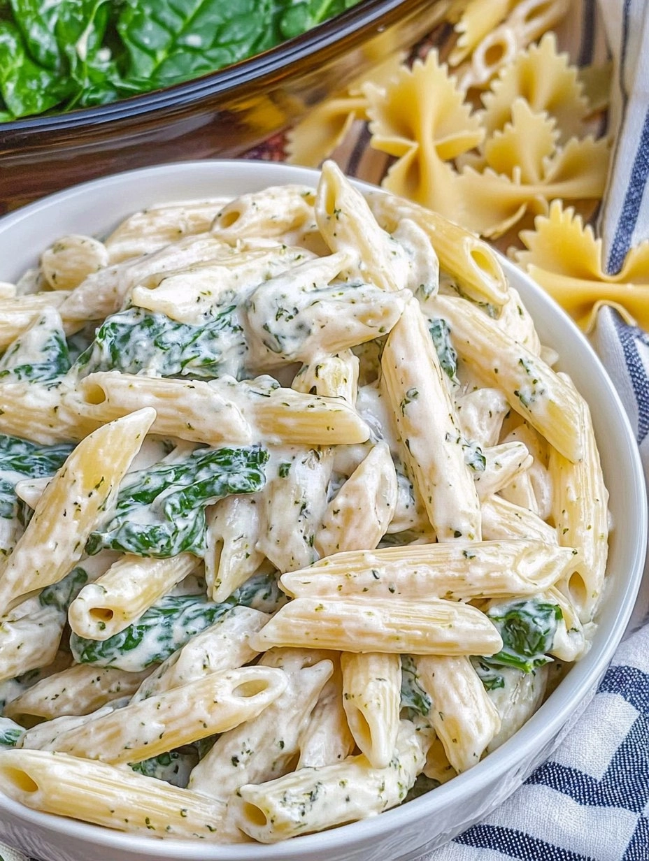 Spinach Dip Pasta Salad