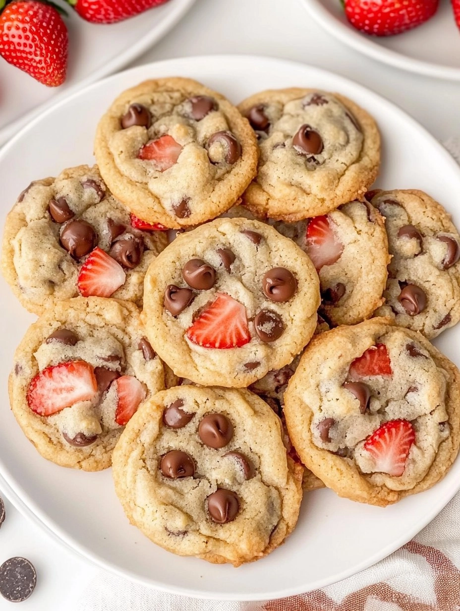 Strawberry Chocolate Chip Cookies