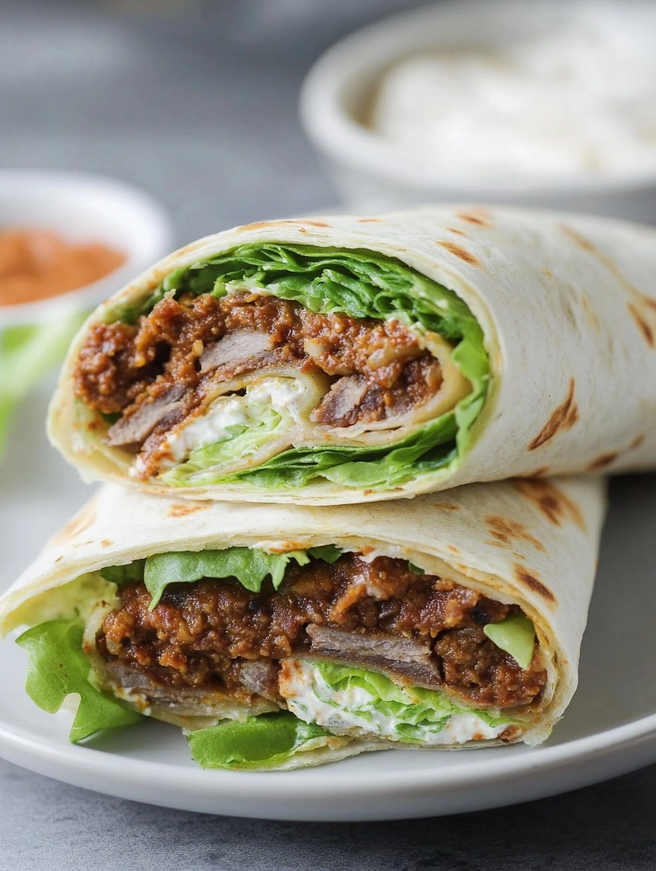 Turkish Vegan Doner Kebab Wrap