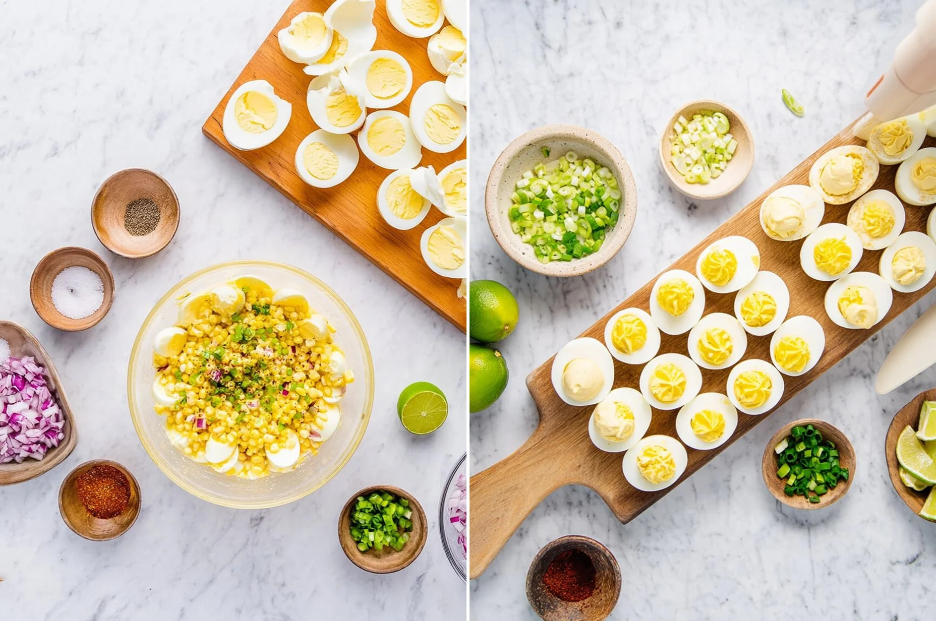 Mexican Street Corn Deviled Eggs