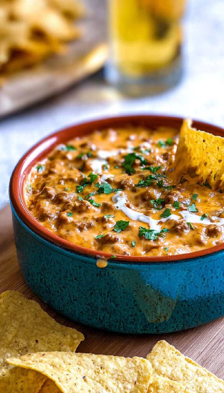 Queso Dip with Meat