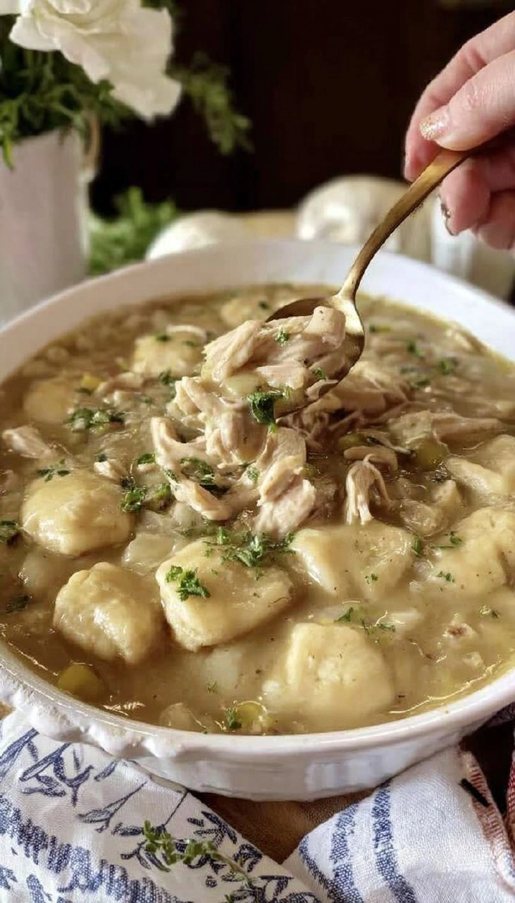 Chicken and Dumplings with Canned Biscuits