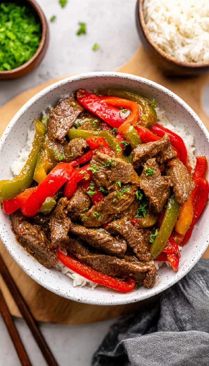 Crockpot Pepper Steak