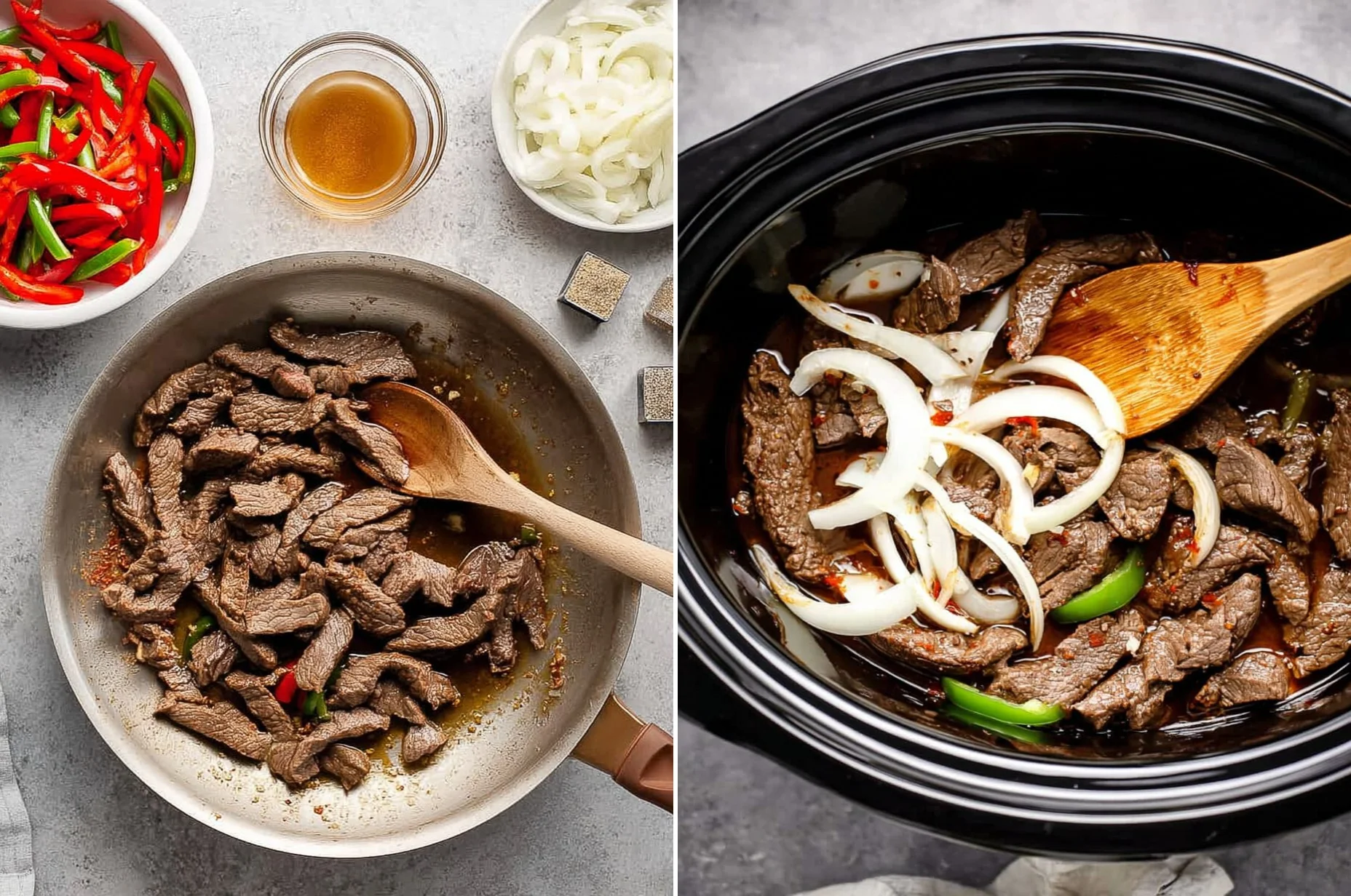 Crockpot Pepper Steak