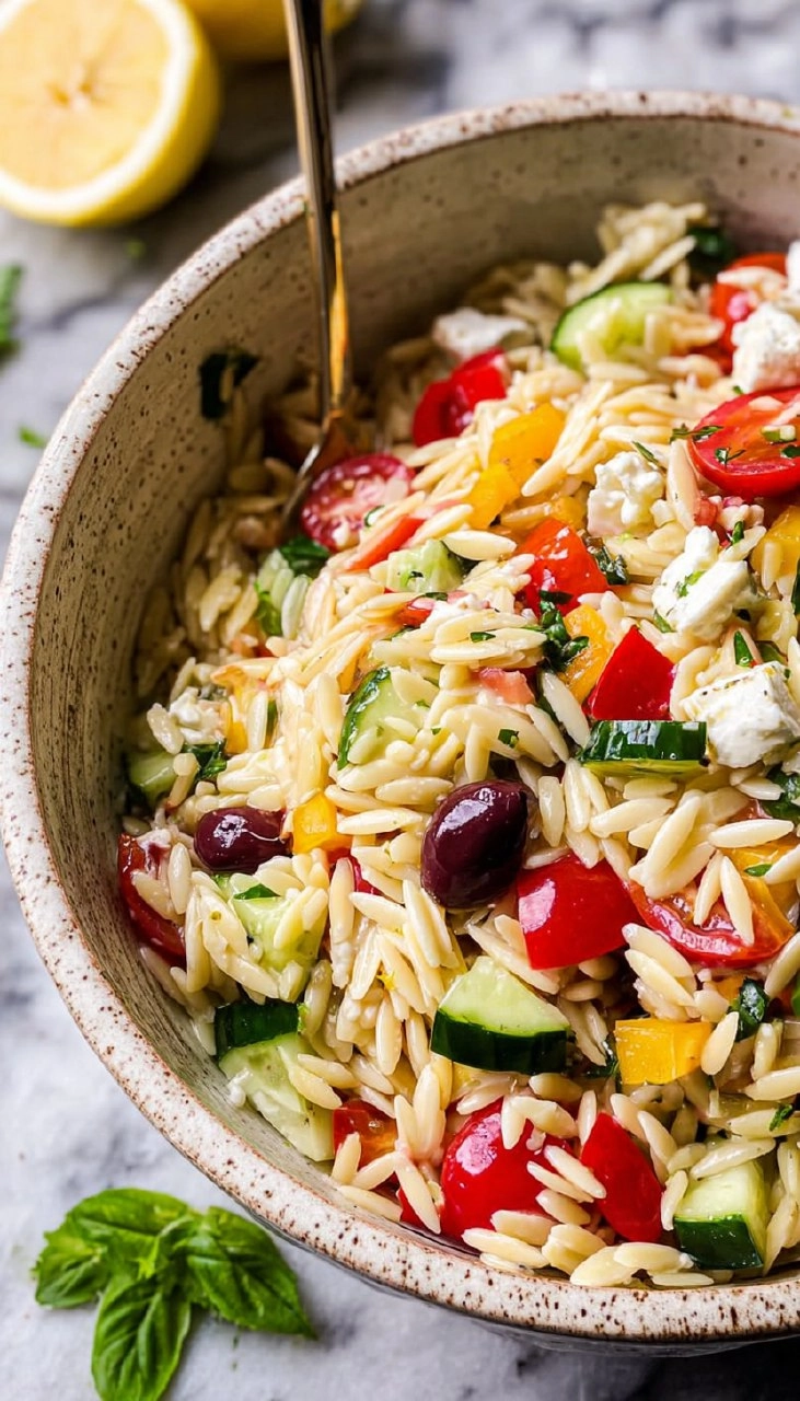 Greek Orzo Pasta Salad