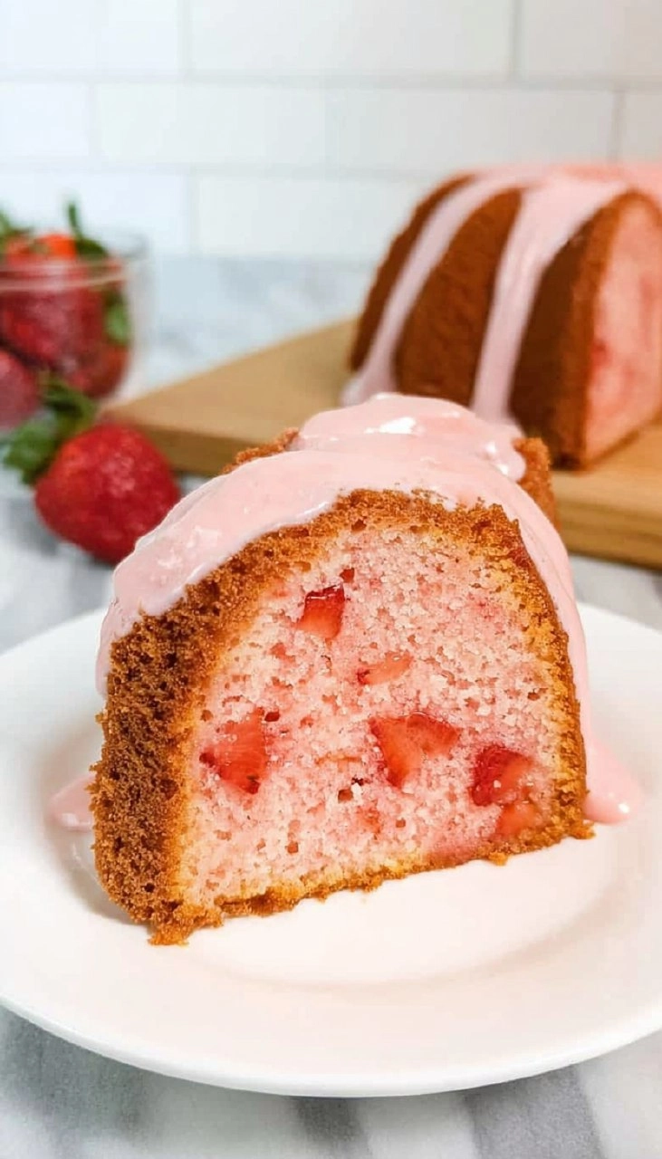 Strawberry Pound Cake