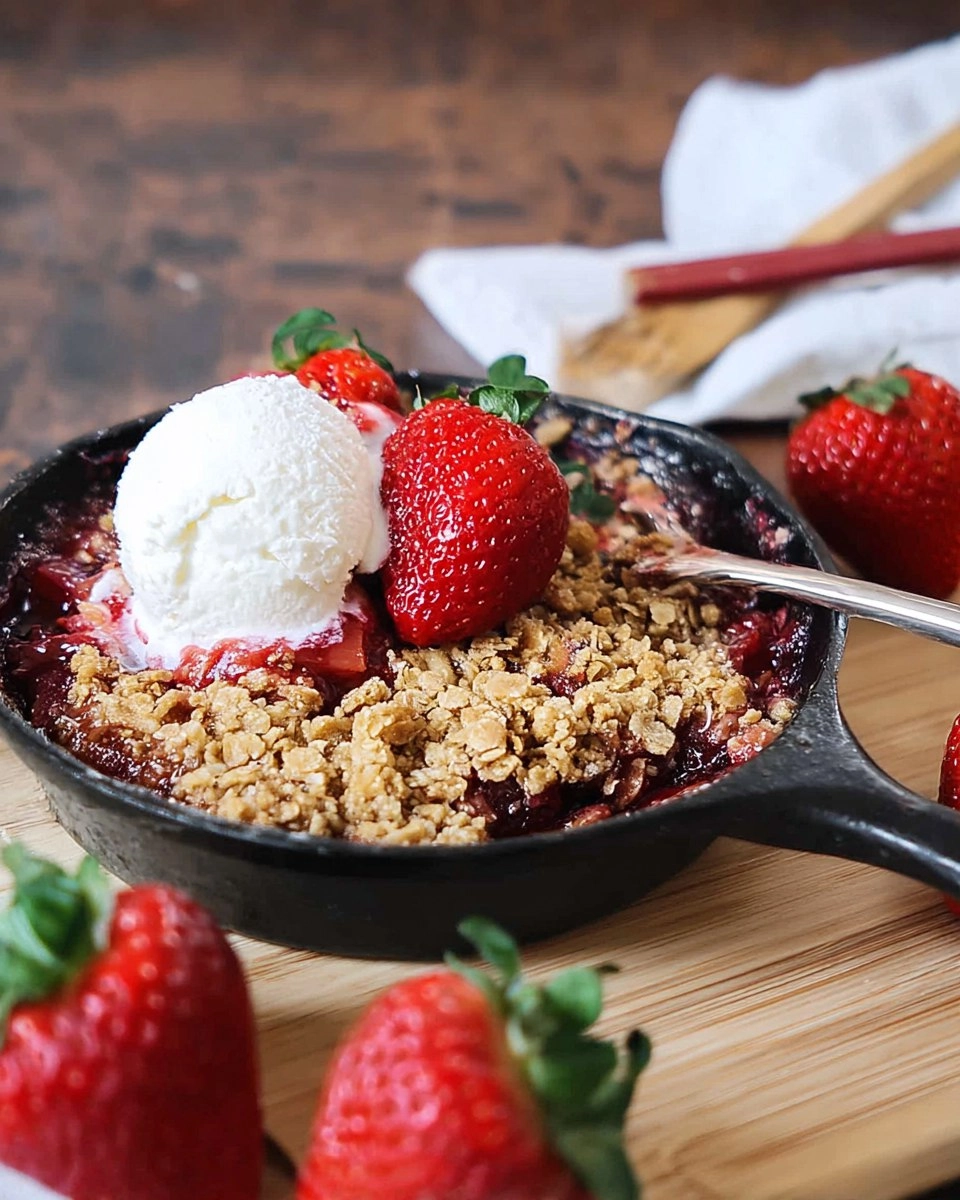 Strawberry Rhubarb Crisp